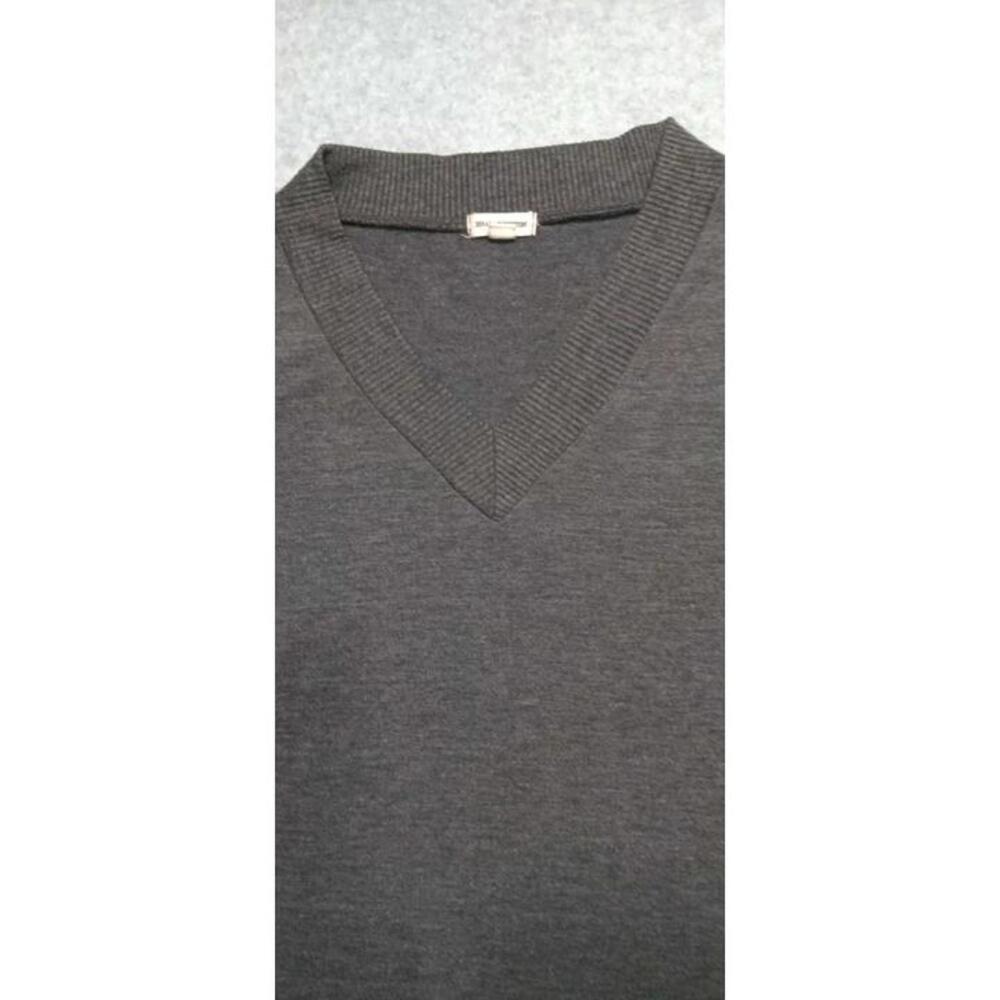 Zenana Outfitters Short Sleeve Blouse Womens Size Small Grey VNeck Scrunch Fit - Picture 3 of 10